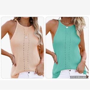 ✨ 2 High Neck Sweater Tanks ✨